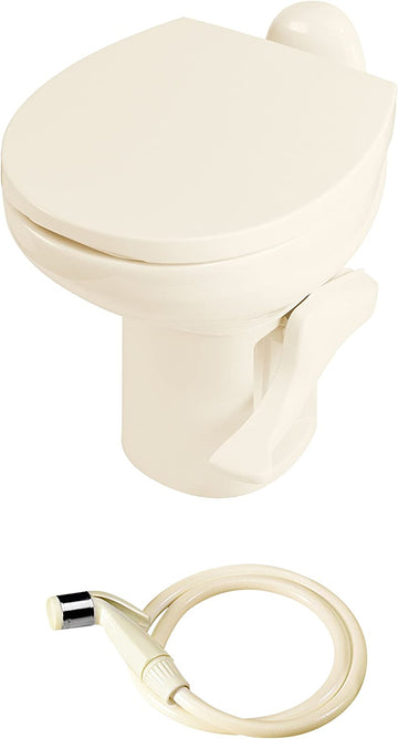 Thetford 42064 Aqua Magic Style II Bone High China Bowl with Water Saver High Bone