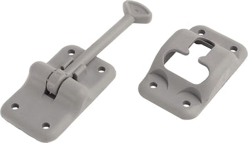 RV Designer Collection E234 6" "T" Style Grey Plastic Entry Door Holder 3-1/2 Inch Gray