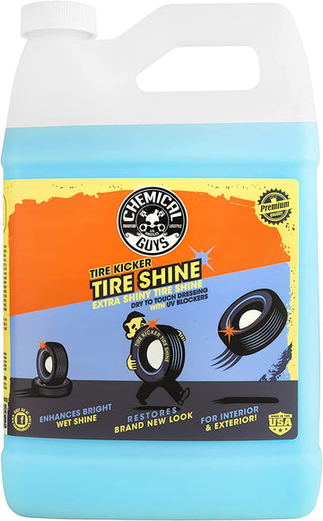 Chemical Guys TVD113 Tire Kicker Sprayable Extra Glossy Tire Shine (Works on Rubber, Vinyl & Plastic), 128 oz (1 Gallon)