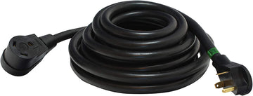 Valterra A10-3025E Mighty Cord 30 Amp Extension Cord - 25', Black
