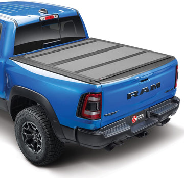 BAK BAKFlip MX4 Hard Folding Truck Bed Tonneau Cover | 448226 | Fits 2019-2022 Ram 1500 (New Body Style) Works with Multi-Function (Splitgate) Tailgate 5' 7" Bed (66.75")