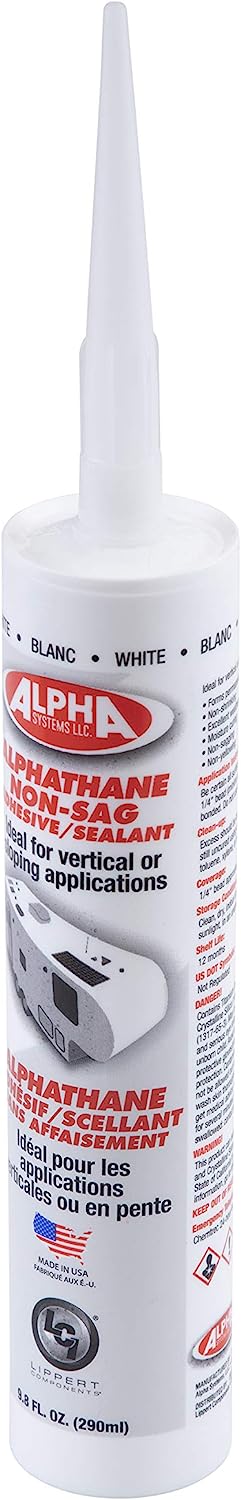 Alpha Systems 862162 ALPHATHANE 5160 Non-Sag MS Polymer Sealant - 11 oz. Tube, White