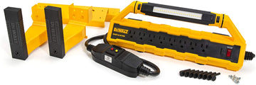 DEWALT DXSTA151PS 15-Amp GFCI Power Station with Detachable Work Light and Cord Minder Kit