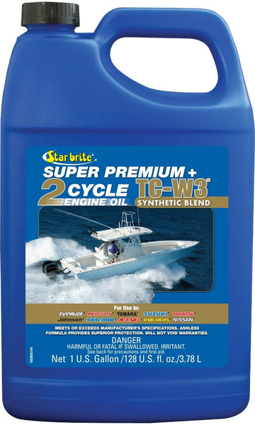 Star Brite Super Premium 2-Cycle Engine Oil TC-W3 1 Gallon