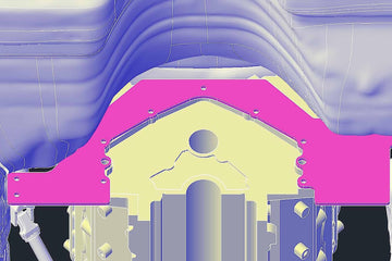 ICT Billet LS Mid Engine Plate Compatible with 1993-02 F-Body Camaro Motor Mount LS1 LS3 LSX Aluminum Swap Mount Pre Cut 551817-4FBDY