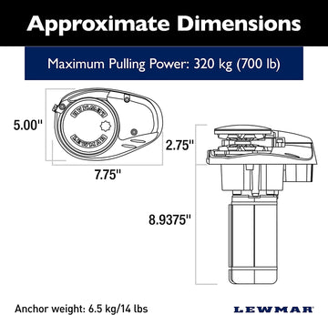 Lewmar V700 G 12V 6/7 mm 1/4