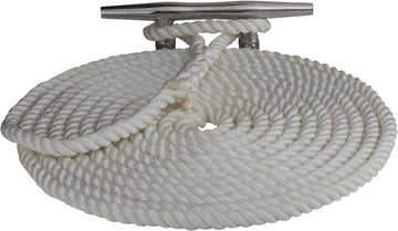 Sea-Dog 302116035WH-1 Premium Double Braid Nylon Dock Line - 5/8" x 35', White