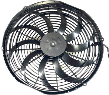 Spal 30102048 Pusher Fan (16In High Performance ; Curved Blade; for Use W/ 30Amp Fuse at 13V), 1 Pack