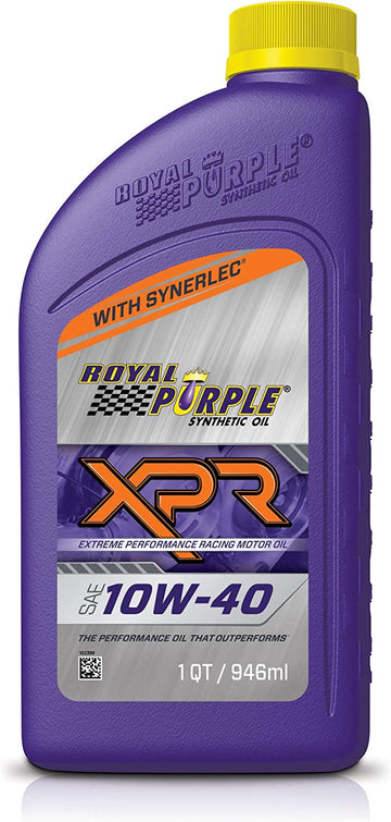 Royal Purple 01041 XPR 10W-40 Extreme Performance Synthetic Racing Motor Oil, 1 Quart Bottle 1 Quart (32 Ounces)