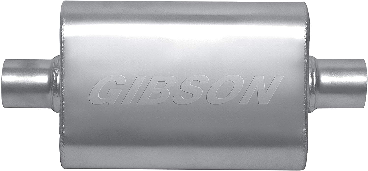 Gibson Performance Exhaust BM0108 MWA 3" Stainless Center/Center Oval Muffler