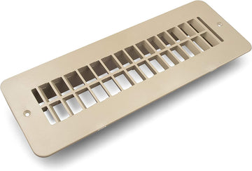 Thetford|B&B Molders RV Replacement Parts and Accessories RV Camper 2 in x 10 in Floor Register Vent Without Damper Tan Brown PN 94258