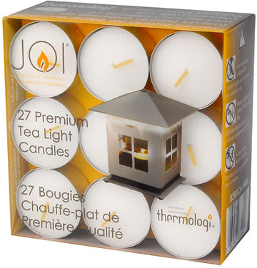 Caframo Premium Tea Candles for JOI Light, White, 27