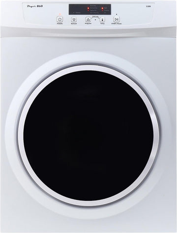 ECOAP ED 860 3 cu. ft. Compact Standard Electric Dryer with Sensor Dry, White