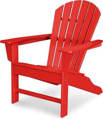 Poly-Wood SBA15SR South Beach Adirondack, Sunset Red