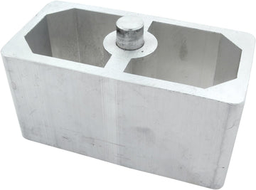 Allstar ALL56133 2.5" Wide x 5" Long x 2" High 9/16" Pin Diameter Extruded Aluminum Lowering Block