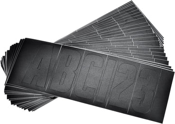 attwood 14142-7 Waterproof 148-Piece Vinyl Boating Letter and Number Kit, Black Finish