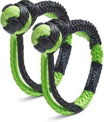 Bubba Rope Mini Gator Jaw 1/4" Soft Shackles (2)