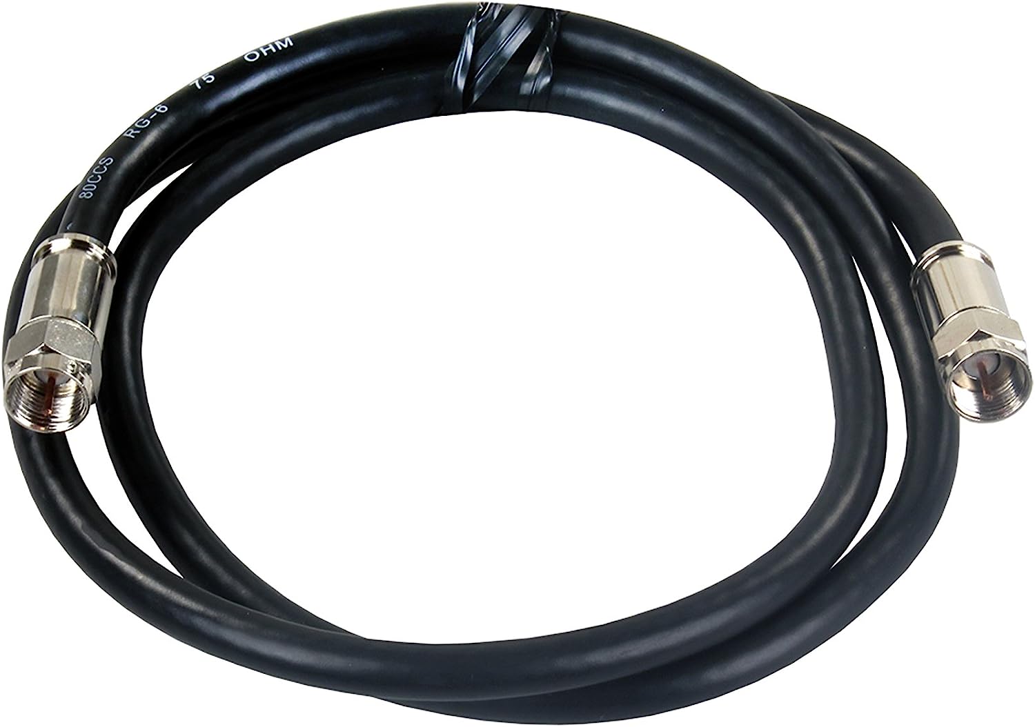 JR Products 47945 3-Feet Rg6 Cable with Compression Ends 3 Foot