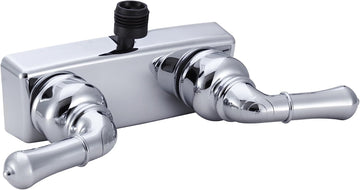Dura Faucet (DF-SA100C-CP) RV Shower Faucet Valve Diverter with Classical Handles (Chrome)