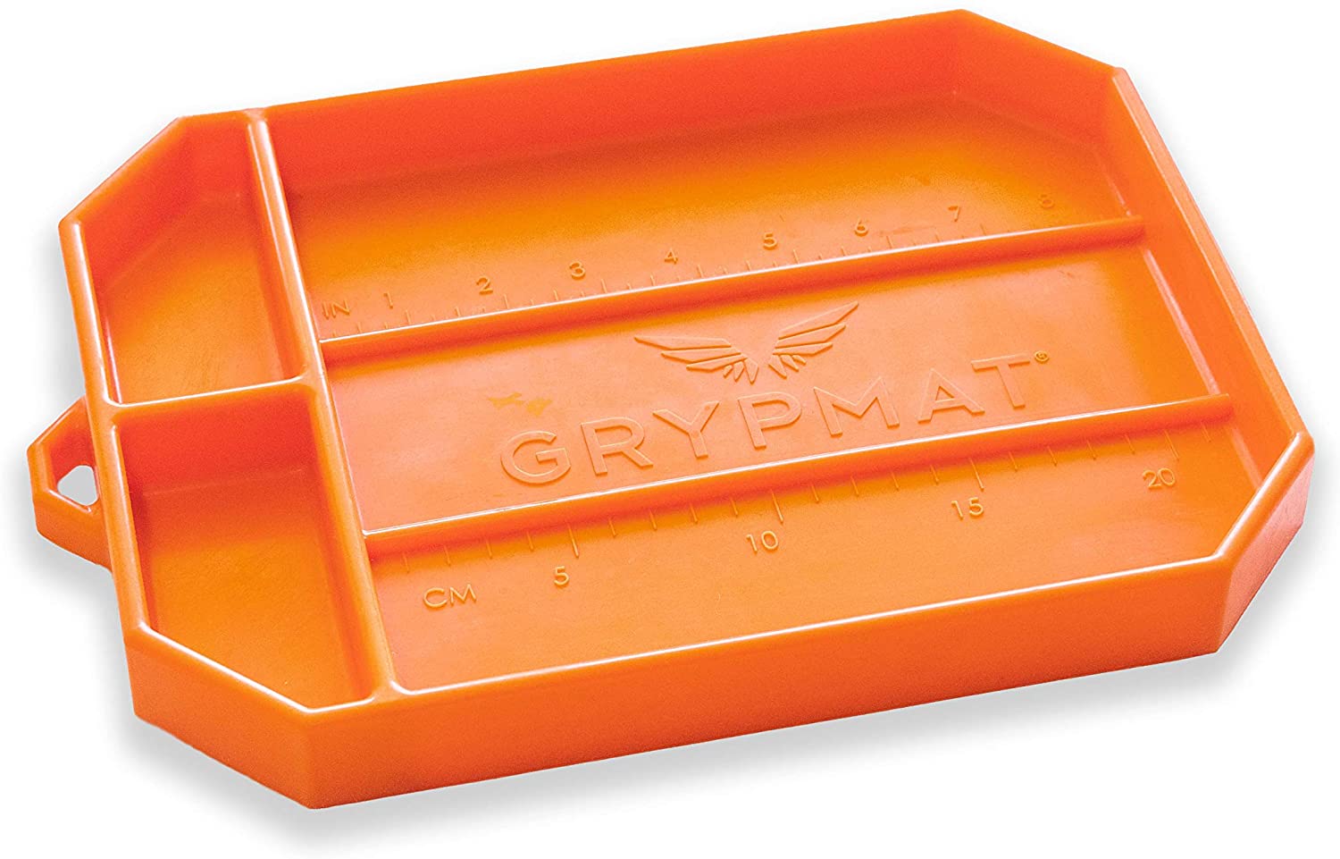 Grypmat | Non-Slip Flexible Orange Tool Tray | Tool Box Organizer | Socket Organizer | Tool Holder | Tool Mats | No Magnets | Easy Clean Up | As Seen On Shark Tank (Medium)