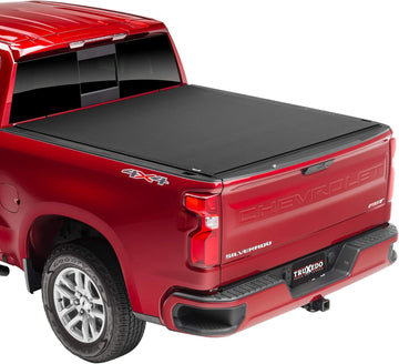 TruXedo Sentry CT Hard Rolling Truck Bed Tonneau Cover | 1572016 | Fits 2014-2018, 2019 Limited/Legacy Chevy/GMC Silverado/Sierra 1500, 2015-19 2500/3500HD 6' 7" Bed (78.9") 6' 7" Bed Roll-Up Premium Matte Black Fabric