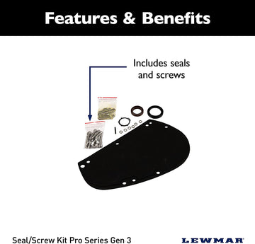 Lewmar P/S GEN 3 Seals and Screw KIT