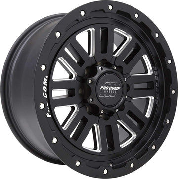 Pro Comp Wheels 5161-298250 Cognito Series Satin Black Finish Size 20x9 Bolt Pattern 8x6.5 in. Back Space 5 in. Cognito Series Satin Black Finish