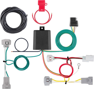 CURT Manufacturing 56349 Vehicle-Side Custom 4-Pin Trailer Wiring Harness for Select Toyota Tacoma , Black