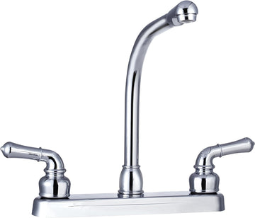 Dura Faucet (DF-PK210C-CP) Hi-Rise RV Kitchen Faucet with Classical Levers (Chrome)