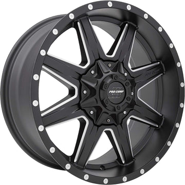 PRO COMP Series 48 Quick 8 Satin Black Milled (20x9 / 6x5.5 / -6mm)