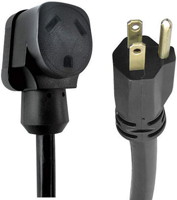 Voltec 16-00552 STW 1-Outlet Adapter Extension Cord 10/3 Gauge 5-15P/30A-12, 10 Pack