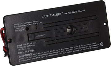 SAFE T ALERT 30-442-P-BL RV Trailer Classic Lp Gas Alarm Flush Mount Black