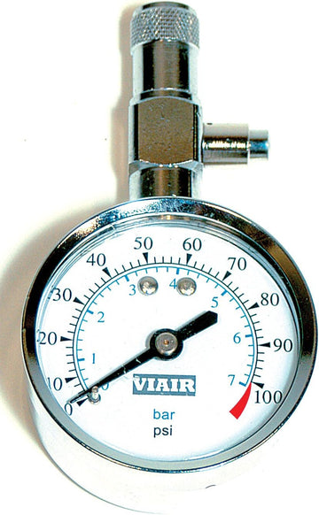 Viair 90072 0 - 100 PSI 2" Tire Gauge with Bleeder Valve