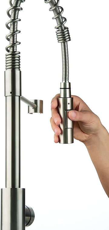 Lippert Components 719323 Spring Faucet - Single Hole, Stainless Steel (433513)