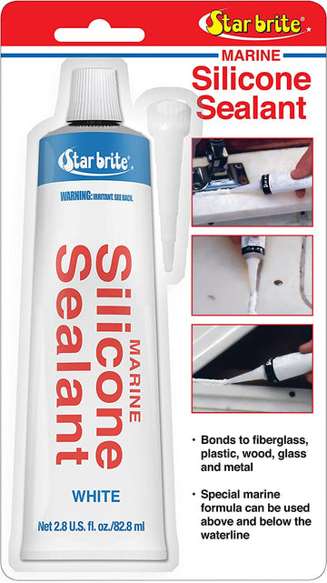 Star brite 082101 Silicone Marine Sealant White 2.8 Oz