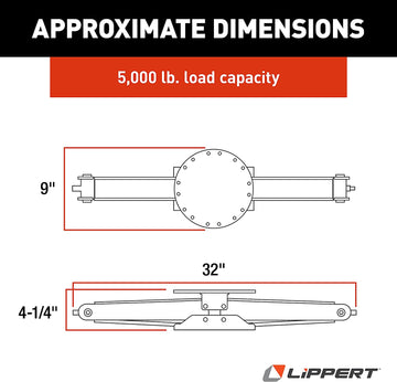 Lippert 285332 Manual Scissor Jack Kit - 30