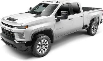 Auto Ventshade [AVS] Aeroskin Hood Protector | 2019-2023 Chevrolet Silverado 1500, (Excludes ZR2, L), Low Profile/Flush - Chrome | 622168