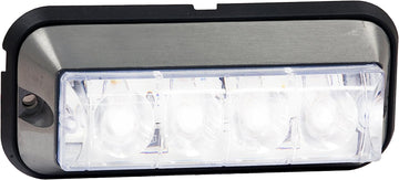 Buyers Products 8891006 4.875 Inch Clear Rectangular Strobe Light With 4 LED