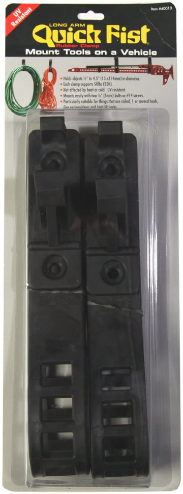 Quick Fist Long Arm Clamp for Mounting Tools and Equipment 1/2"-4-1/2" Diameter (Pack of 2)