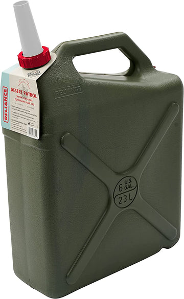 Reliance Products Desert Patrol 3 Gallon Traditional Jeep Style Rigid Water Container 14.8 Inch x 6.3 Inch x 19.0 Inch