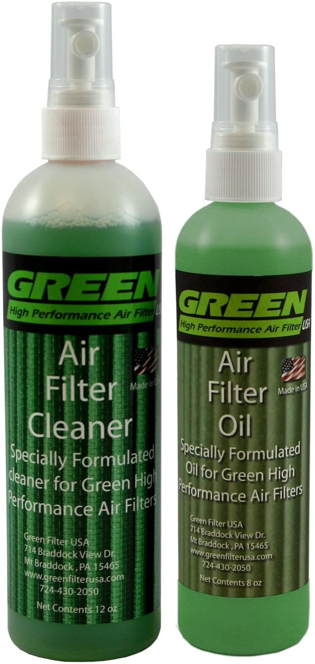 Green Filter 2000 Green High Performance Air Filter Recharge Oil and Cleaner Kit