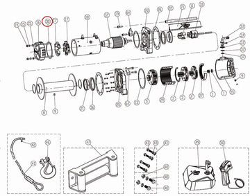 Smittybilt 97495-30 Winch Motor Seal Ring For XRC-9.5K GEN2 Winch PN[97495] Winch Motor Seal Ring