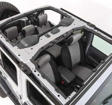 Smittybilt 472122 Charcoal/Black Neoprene Seat Covers for 2018+ Jeep® Wrangler JL 4-Door