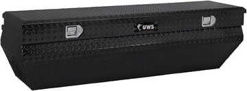UWS TBC-62-WN-BLK Wedge Chest Aluminum Box with Black Notched Beveled Insulated Lid Original Packaging