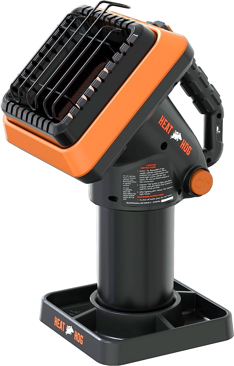 Heat Hog Piglet Indoor/Outdoor Portable Propane Heater, 4,000 BTU, Orange (HH-04SLN-A)