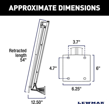 Lewmar 2022108805 Axis Shallow Water Anchor - Black