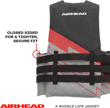 Airhead Bolt Life Vest, Closed Sided PFD, 2XL/3XL