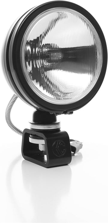 KC HiLiTES 234 Daylighter Spread Beam Halogen Light 6 in. Round Clear Lens Black Housing 100 Watts Pair Daylighter Spread Beam Halogen Light