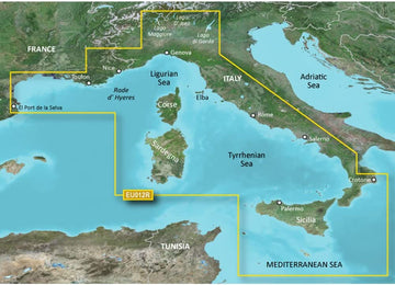 Garmin Bluechart G2 HXEU012R - Italy West Coast - Micro SD & SD