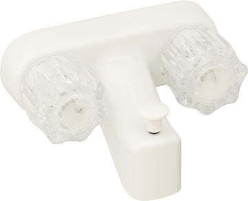 Empire Brass U-YJW41VBW 4" Exposed Diverter Bath Faucet White with Clear Handles